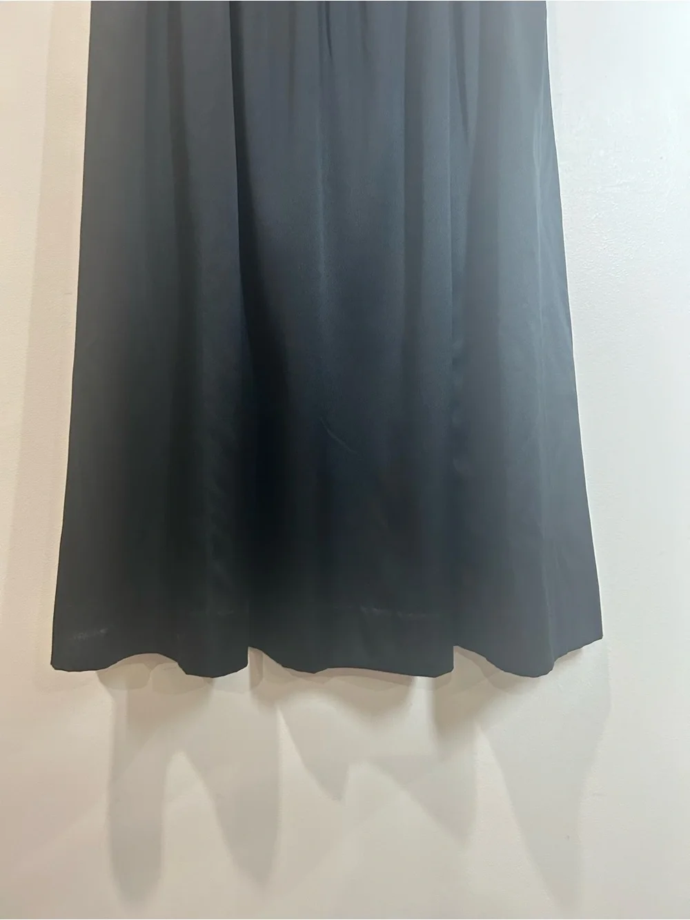 Boden Silk Dress Sz 10R Black Sleeveless MIDI V-Neck Fit & Flare Cocktail Party